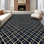 Abstract Woven Net Pattern Rug