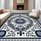 Floral Medallion With Contained Vines Rug