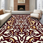 Ornate Swirls Patterned Regal Rug