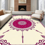 Mandala Design With Floral Accents Rug