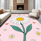 Daisy Pattern With Happy Vibe Rug