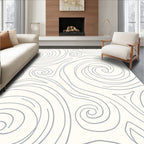 Abstract Swirls Organic Pattern Rug