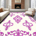 Ornate Floral Scrollwork Pattern Rug
