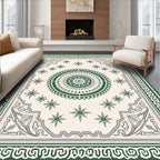 Emerald Jewel Medallion Pattern Rug