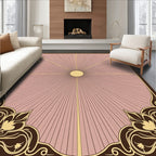 Art Nouveau Floral Sunburst Rug