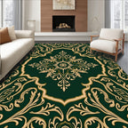 Intricate Floral Scrollwork Pattern Rug