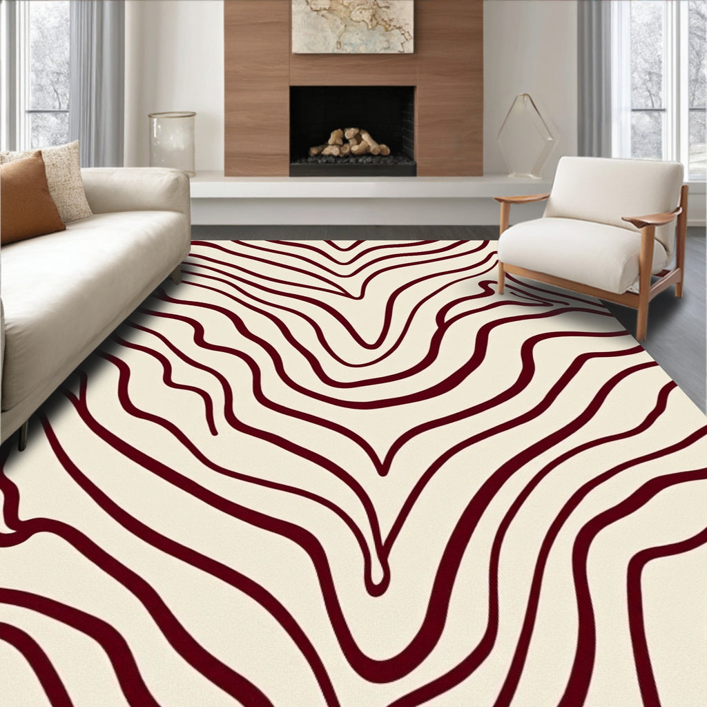 Bold Wavy Animal Print Rug