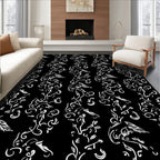 Birds And Vines Whimsical Design Rug