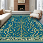 Vintage Foliage Scroll Pattern Rug