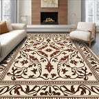 Ornate Floral Vine Pattern Rug