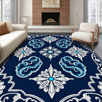 Classic Floral Inlay Pattern Rug