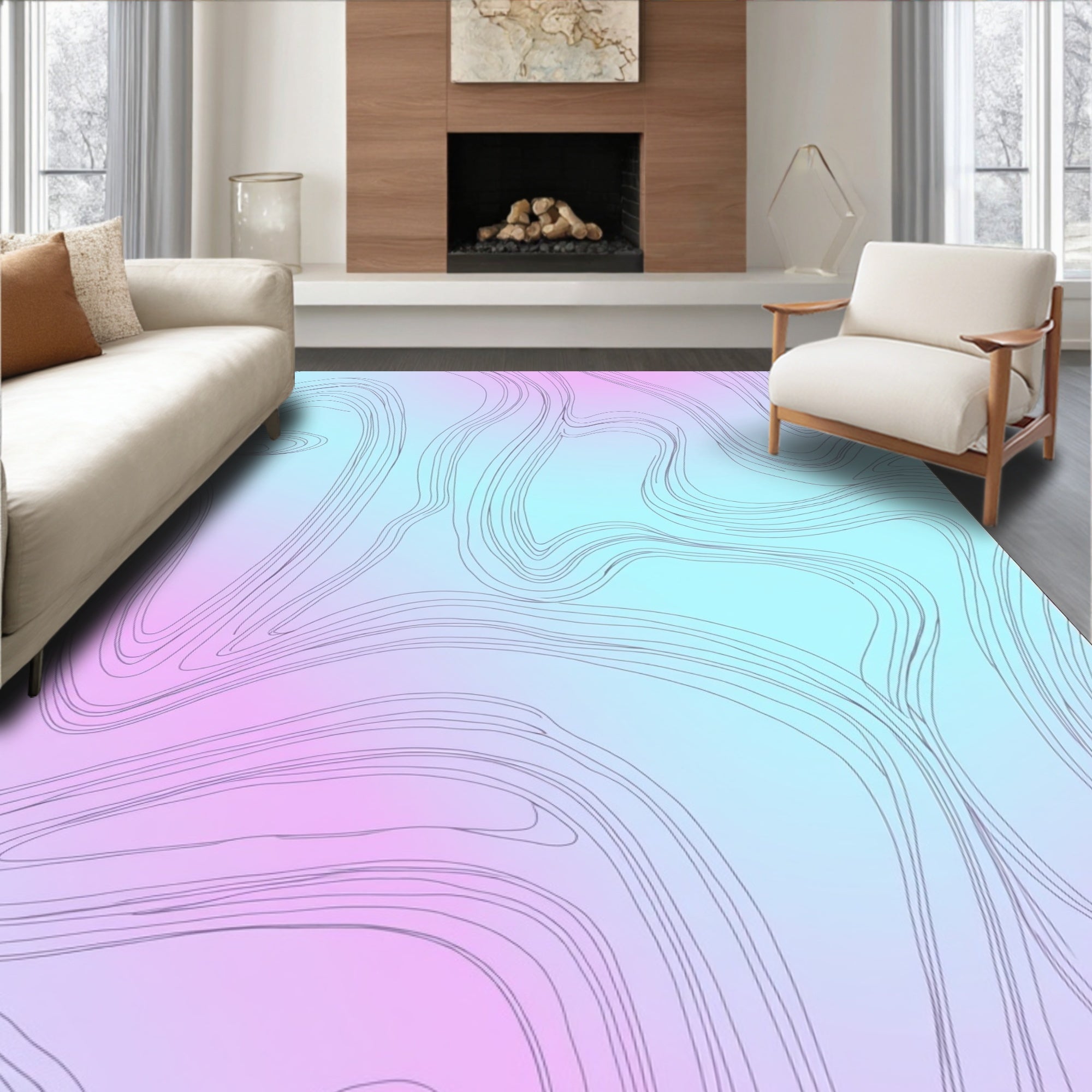 Abstract Gradient Contour Rug