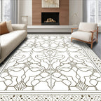 Intricate Geometric Floral Pattern Rug