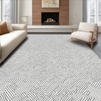 Labyrinth Pattern Abstract Geometric Design Rug