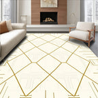 Elegant Diamond Grid Pattern Rug