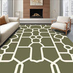 Geometric Lattice Pattern Rug