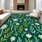 Whimsical Floral Pattern Rug