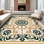 Elegant Floral Medallion Pattern Design Rug
