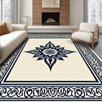Intricate Starburst Decorative Pattern Rug