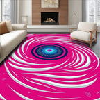 Vibrant Swirl Abstract Design Rug