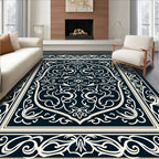 Classic Paisley Floral Cream Ivory Rug