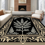 Art Nouveau Botanical Tree Rug
