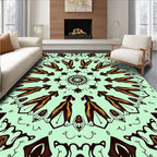 Intricate Abstract Mandala Pattern Rug