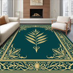 Ornate Botanical Emerald Ivory Rug