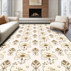 Ornate Floral And Swirl Pattern Rug