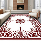 Intricate Floral Corner Medallion Rug