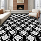 Classic Floral Scrollwork Pattern Rug
