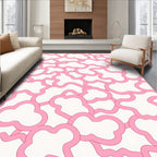 Playful Pink Cloud Pattern Rug