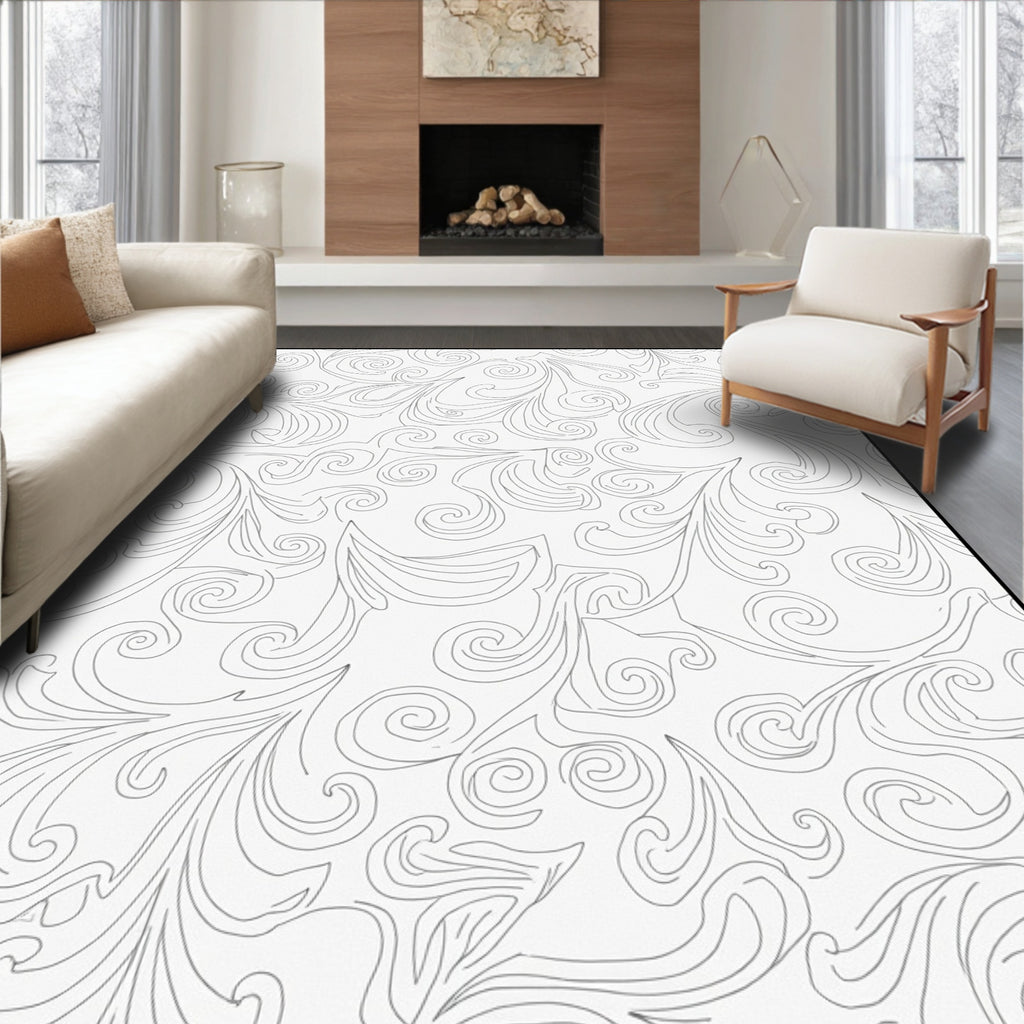 Classic Swirl Pattern Design Rug