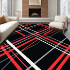 Sharp Lines Bold Color Collage Rug