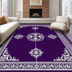 Intricate Damask Floral Symmetry Rug