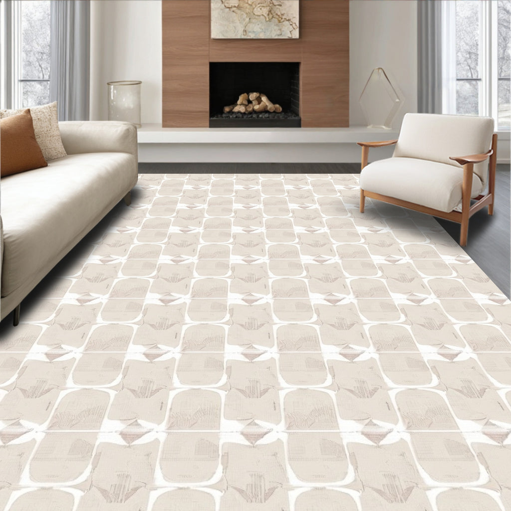 Geometric Pattern Subtle Texture Rug