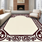 Ornate Border With Scrollwork Accents Rug