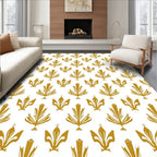 Gold Art Deco Fan Pattern Rug