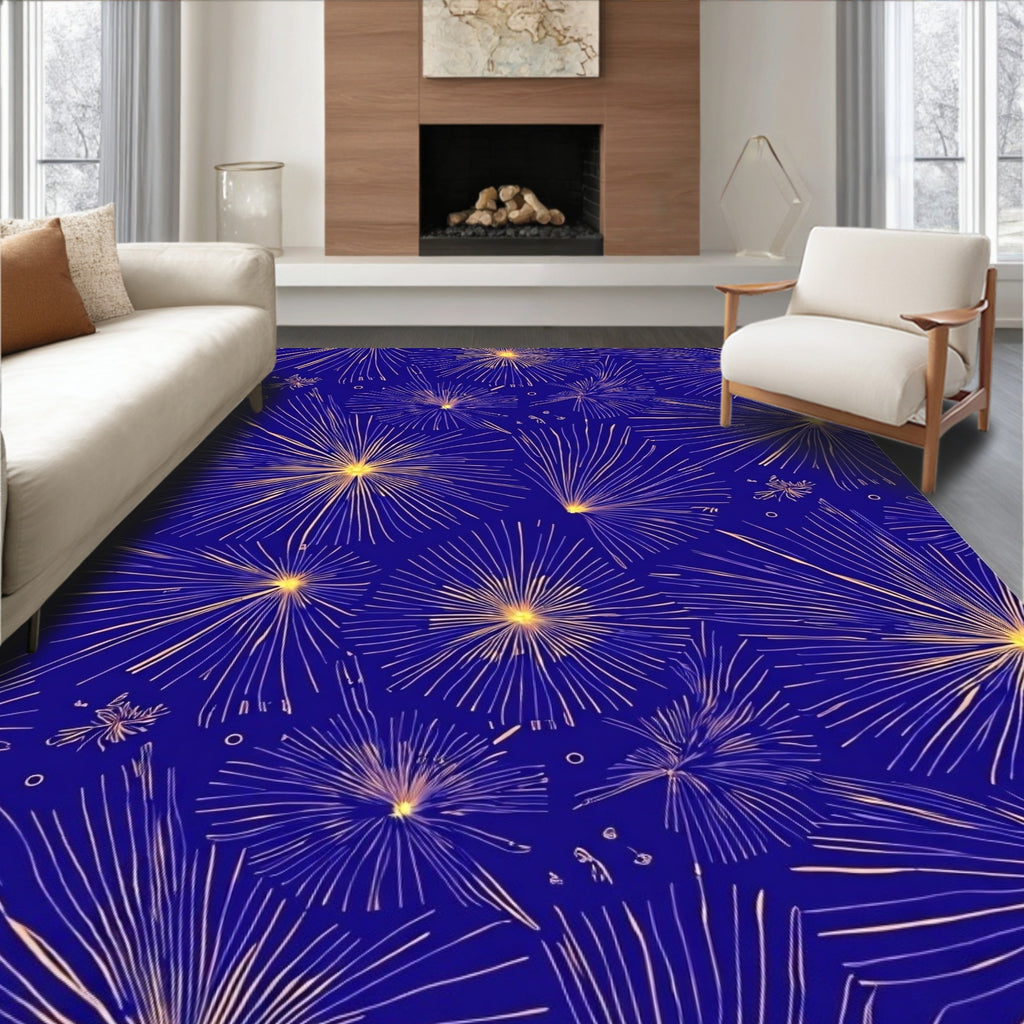 Exploding Starburst Pattern Rug