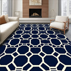 Geometric Lattice Pattern Rug